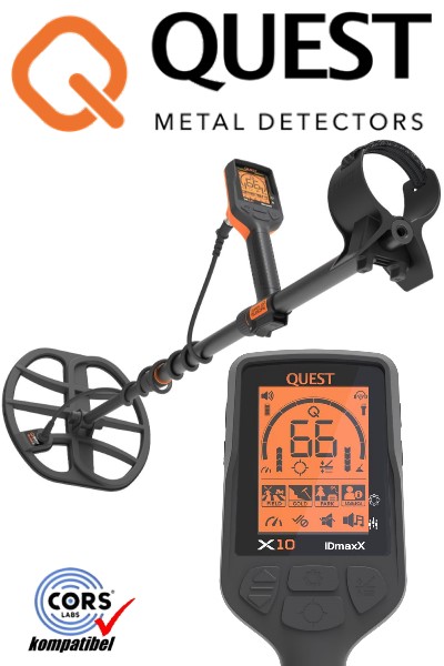 Metalldetektor Quest X10 IDmaxX